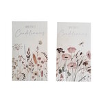 Carte De Voeux -  Sincères Condoléances - Fleurs Visuel Aléatoire*