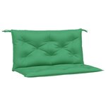 vidaXL Coussins de banc jardin lot de 2 vert 100x50x7 cm tissu Oxford