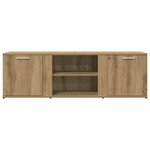 vidaXL Meuble TV chêne artisanal 120x34x37 cm bois d'ingénierie