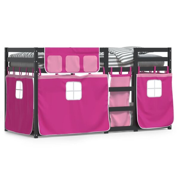 vidaXL Lit superposé sans matelas 90x190 cm bois de pin massif