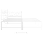 vidaXL Cadre de canapé-lit extensible sans matelas blanc 90x200 cm