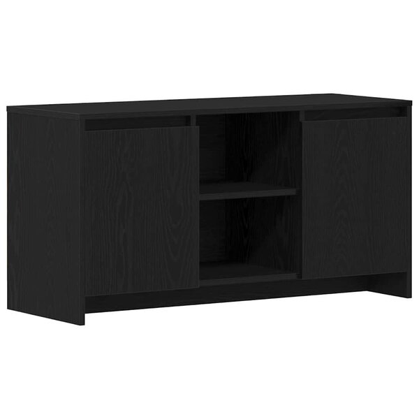 vidaXL Meuble TV Chêne noir 102 x 37 5 x 52 5 cm Bois d'ingénierie