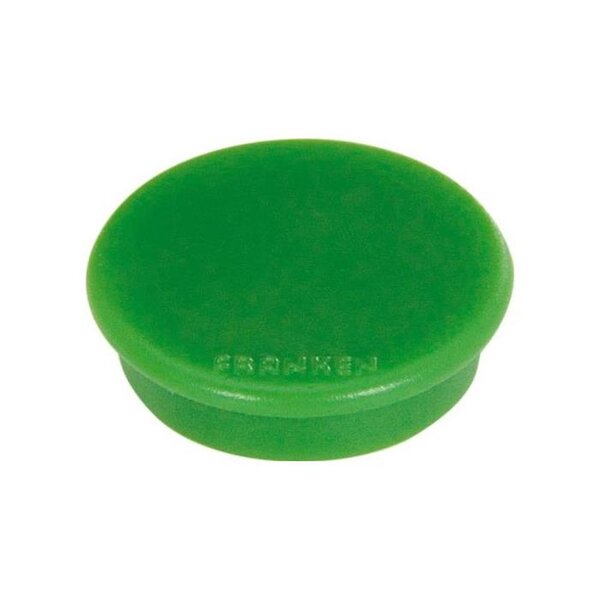 Set de 10 aimants de fixation, force adhésive: 800 g, diamètre Vert FRANKEN