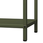 vidaXL Portant de bois chauffage vert olive 40x25x90 cm