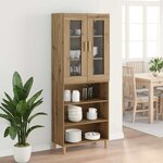 vidaXL Haut Armoire Chêne artisanal 69 5 x 34 x 180 cm