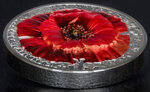 Pièce de monnaie en Argent 10 Dollars g 62.2 (2 oz) Millésime 2019 Flowers POPPY