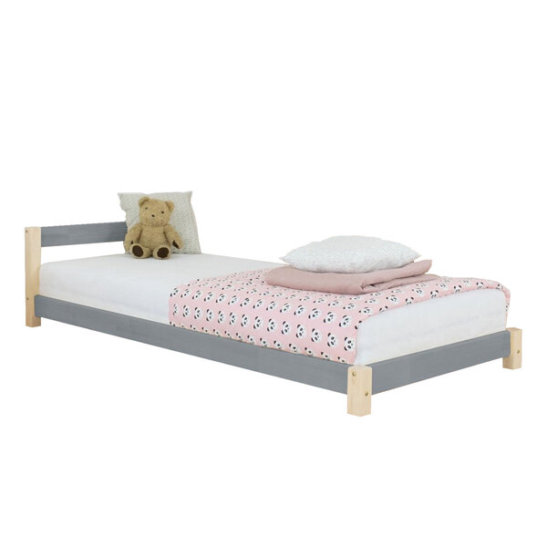 Lit enfant DREAMY 120 x 180 - gris et naturel