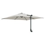 vidaXL Parasol de jardin Couleur sable 248.5 x 247.5 x 160 cm tissu