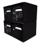 Pack de 4 boîtes aux lettres 1 porte - 2x "New York" - 2x "Noir intense"