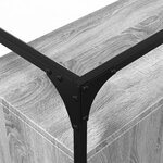 vidaXL Buffet avec dessus en verre sonoma gris bois d'ingénierie