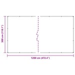 vidaXL Couverture pour plantes Transparent 3 x 12 m PVC
