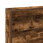 vidaXL Tête de lit de rangement Chêne fumé 180 cm Bois d'ingénierie