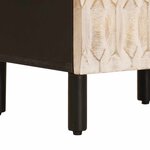 vidaXL Haut Armoire avec porte Finition Lavage Blanc 40 x 33 x 110 cm