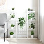 vidaXL Jardinière 94 5x25x89 cm Blanc Fer