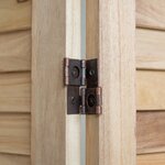 Paravent 4 panneaux en bois - modèle 338B clair