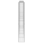 vidaXL Mur en gabion avec couvercles Acier galvanisé 300x30x200 cm