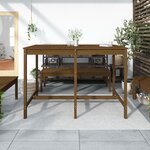 vidaXL Table de jardin marron miel 159 5x82 5x110cm bois massif de pin