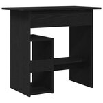 vidaXL Bureau chêne noir 80x45x74 cm bois d'ingénierie