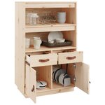 vidaXL Buffet haut 67x40x108 5 cm Bois massif de pin
