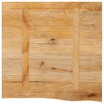 vidaXL Dessus de table à bord vivant 40x40x2 5 cm bois massif manguier