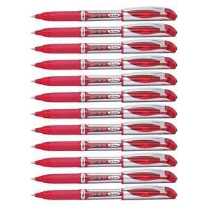 Stylo Roller Encre Gel Liquid EnerGel BL57 Pointe 0 7mm Rouge x 12 PENTEL
