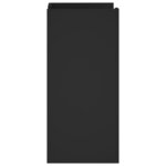 vidaXL Buffet noir 45x35x75 cm bois d’ingénierie