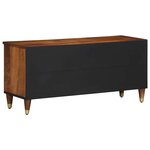 vidaXL Meuble TV Marron 100 x 33.5 x 46 cm Bois de manguier massif