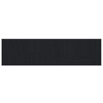 vidaXL Tapis rectangulaire noir 80x300 cm bambou