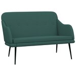 Banc banquette 110 x 76 x 80 cm tissu vert foncé 02_0010625
