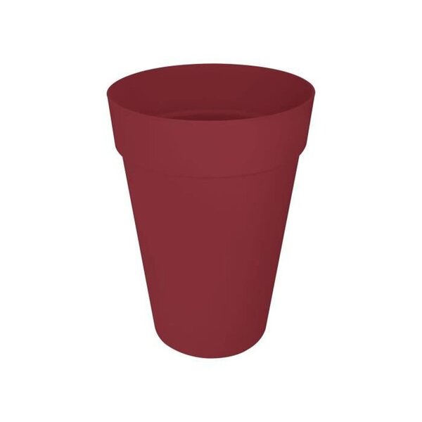 Pot de fleur Loft Urban Rond - Haut 42 - Rouge Ø 42 x hauteur 56 cm - Extérieur 100 recyclé