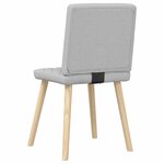 vidaXL Chaises à manger lot de 2 gris nuage tissu