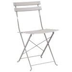 Set de bistro pliable 3 pièces beige en acier
