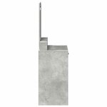 vidaXL Coiffeuse Gris béton 50 x 41 x 140 cm Bois d'ingénierie