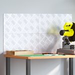 vidaXL Plaques en Aluminium - Paquet de 4  Antidérapantes  50x25 cm