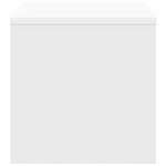 vidaXL Table de chevet Blanc 40x30x30 cm Bois d'ingénierie