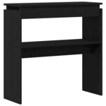 vidaXL Table console Chêne noir 80 x 30 x 80 cm Bois d'ingénierie
