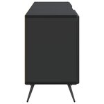 vidaXL Meuble TV 150 x 31 x 50 cm Noir Bois d'ingénierie