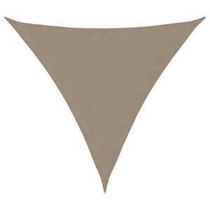 vidaXL Voile de parasol tissu oxford triangulaire 3 6x3 6x3 6 m taupe