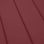 vidaXL Coussin de chaise longue rouge bordeaux mélangé 200x60x4 cm