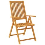 vidaXL Ensemble à manger de jardin 7 Pièces Bois d'acacia solide