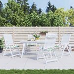 vidaXL Coussins de chaise de jardin lot de 4 multicolore 50x50x4 cm