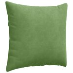 vidaXL Coussins de canapé 2 Pièces Vert clair 50 x 50 cm
