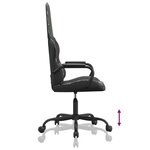 vidaXL Chaise de jeu Noir et camouflage Similicuir