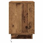 vidaXL Cabinet de chevet 2 Pièces Bois ancien 39 x 34 5 x 50 cm