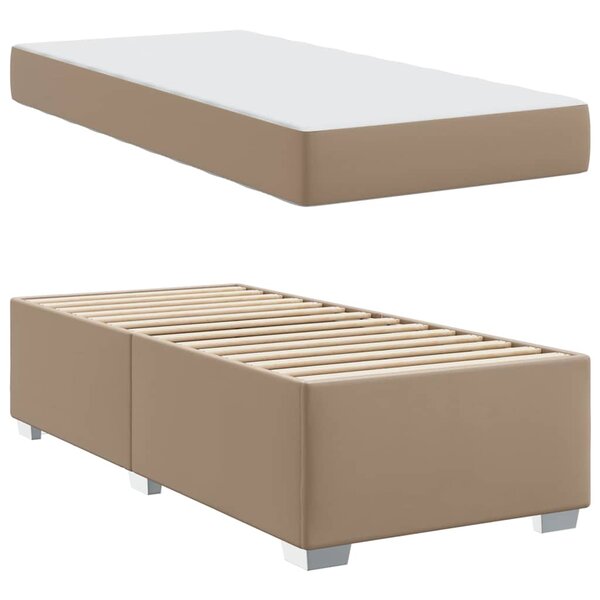 vidaXL Cadre de lit Cappuccino 90 x 200 cm Faux cuir