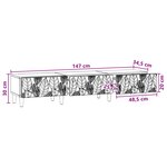 vidaXL Meuble TV 147 x 34 5 x 30 cm Chêne artisanal Bois d'ingénierie