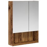 vidaXL Armoire Miroir de Salle de Bain Bois ancien 50 x 14 5 x 70 cm