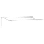 vidaXL Cadre de Store Rétractable à Manivelle 4x2 cm Métal