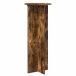 vidaXL Support de Plante 2 pièces Chêne fumé Ø40 x 100 cm