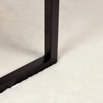 vidaXL Tapis en Fourrure Synthétique de Lapin Blanc 160 x 160 cm